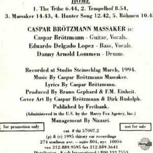 Caspar Brötzmann Massaker - Home