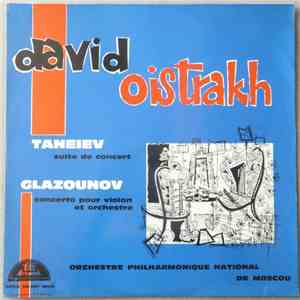 Taneiev / Glazounov, David Oistrakh, Orchestre Philharmonique de Moscou - S ...