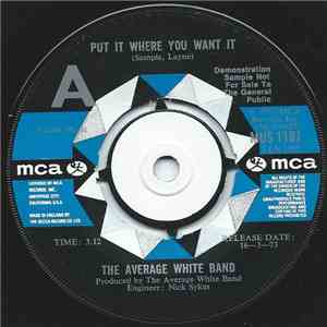 The Average White Band - Put It Where You Want It