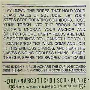 Joey Casio / Selector Dub Narcotic - Share The Cup