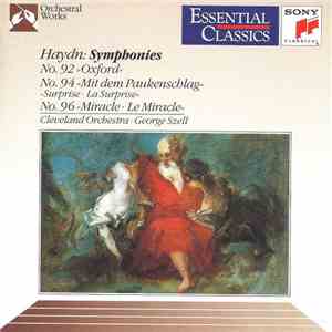 Haydn - George Szell, Cleveland Orchestra - Symphonies No. 92 »Oxford« ᐧ No ...