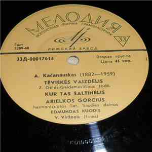 A. Kačanauskas - Edmundas Kuodis - Tykiai Tykiai Nemunėlis Teka