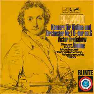 Paganini - Victor Tretjakow - Konzert Für Violine Und Orchester Nr. 1 D-dur ...