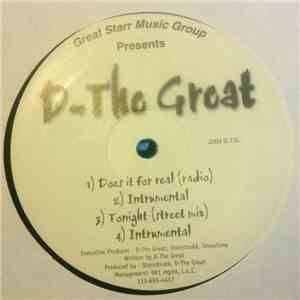 D-The Great - Does It For Real / Tonight