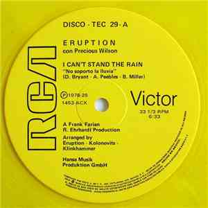 Eruption Con Precious Wilson - I Can't Stand The Rain (No Soporto La Lluvi ...