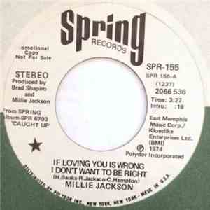 Millie Jackson - If Loving You Is Wrong I Don't Want To Be Right / The Rap