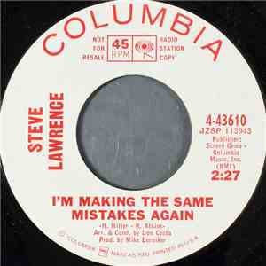 Steve Lawrence  - I'm Making The Same Mistakes Again