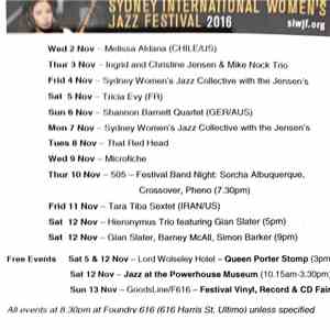 Various - Sydney International Women's Jazz Festival 2016 Sampler