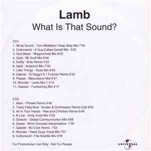 Lamb - What Is That Sound?