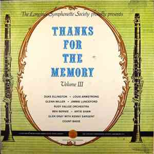 Various - Thanks For The Memory, Volume III