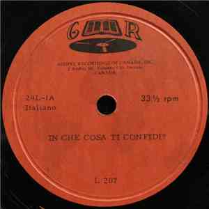 Unknown Artist - In Che Cosa Ti Confidi? / In Che Cosa Consiste L'Essere Ch ...