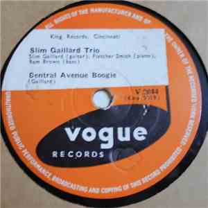 Slim Gaillard Trio - Central Avenue Boogie / Sighing Boogie