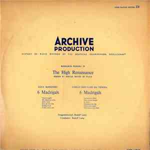 Various - The High Renaissance - Serie D: Social Music In Italy
