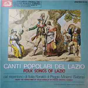 Italia Ranaldi - Canti Popolari Del Lazio / Folk Songs Of Lazio