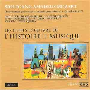 Wolfgang Amadeus Mozart - Divertissement Pour Cordes - Concerto Pour Violon ...