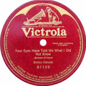 Enrico Caruso - Your Eyes Have Told Me What I Did Not Know