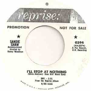 Sandie Shaw - I'll Stop At Nothing / Stop Feeling Sorry For Yourself