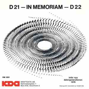 Göran Sundqvist - D21 - In Memoriam - D22