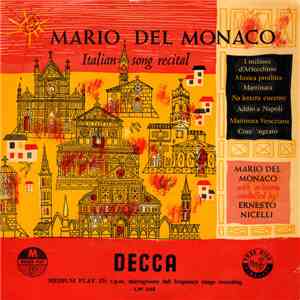 Mario Del Monaco - Italian Song Recital