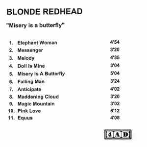 Blonde Redhead - Misery Is A Butterfly