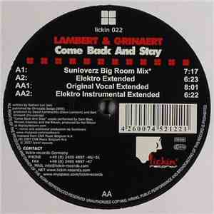 Lambert & Grinaert - Come Back And Stay