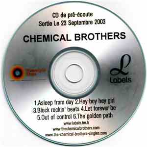 Chemical Brothers - CD De Pré-écoute Sortie Le 23 Septembre 2003