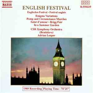 CSR Symphony Orchestra (Bratislava), Adrian Leaper - English Festival
