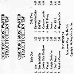 Compton's Most Wanted - Straight Checkn 'Em