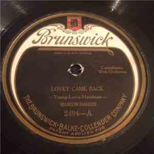 Marion Harris - Lovey Came Back / I've Got A Cross-Eyed Papa (But He Looks  ...
