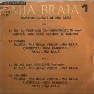 Mia Braia - Romanțe Cintate De Mia Braia