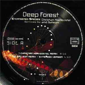 Deep Forest - Endangered Species (Remixes By Christian Hornbostel And Galle ...