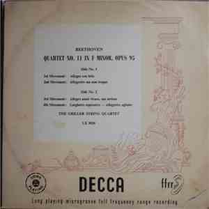 Beethoven - The Griller String Quartet - Quartet No. 11 In F Minor, Opus 95