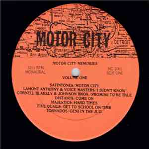 Various - Motor City Memories Volume One
