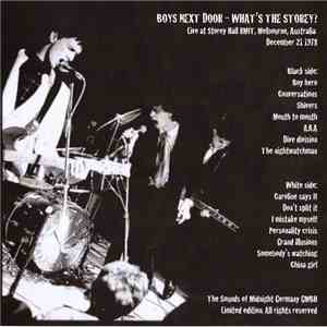 Boys Next Door - What's The Storey?