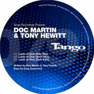 Doc Martin & Tony Hewitt - Lack Of Dub 2009 Remixes