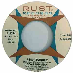 Dean & Jean - 7 Day Wonder / The Man Who Will Never Grow Up