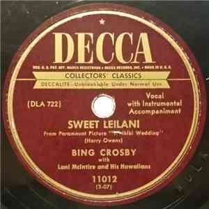 Bing Crosby With Lani McIntire And His Hawaiians - Sweet Leilani / Blue Haw ...