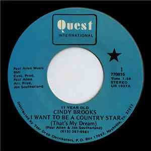 11 Year Old Cindy Brooks - I Want To Be A Country Star (That's My Dream)