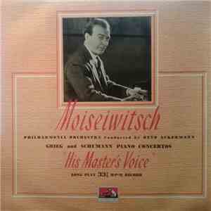 Philharmonia Orchestra With Moiseiwitsch Conducted By Grieg And Schumann -  ...