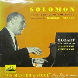 Solomon Cutner, Philharmonia Orchestra - Mozart Piano Concertos, A Major K.488, C Minor K.491