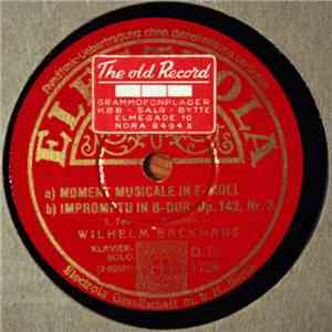 Wilhelm Backhaus - Moment Musicale In F-moll / Impromptu In B-dur, Op. 142, ...
