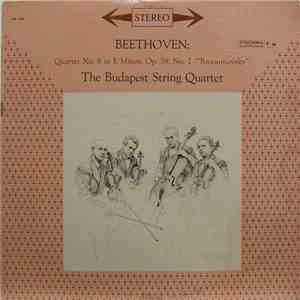 Budapest String Quartet, Ludwig van Beethoven - Quartet No. 8 in E Minor, O ...