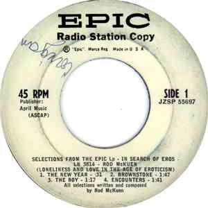 Rod McKuen - Selections From The Epic Lp - In Search Of Eros