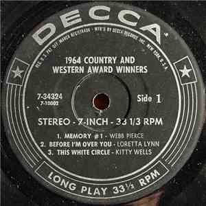 Various - 1964 Country And Western Award Winners
