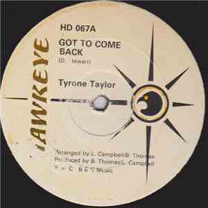 Tyrone Taylor - Got To Come Back
