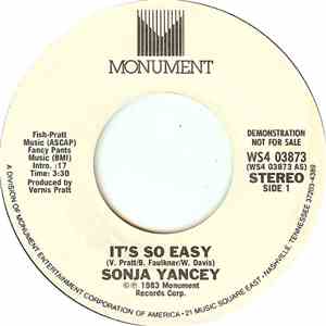 Sonja Yancey - It's So Easy