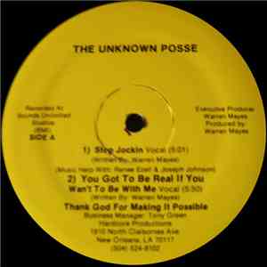 The Unknown Posse - Stop Jockin