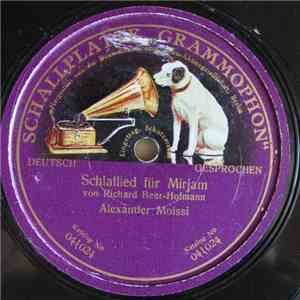 Alexander Moissi - Schlaflied für Mirjam
