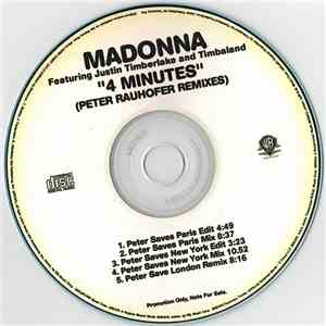 Madonna Featuring Justin Timberlake & Timbaland - 4 Minutes (Peter Rauhofer ...