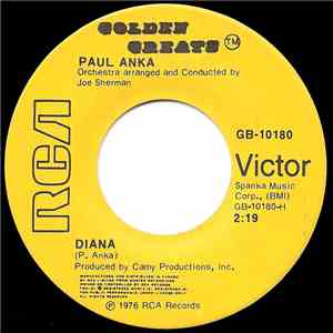 Paul Anka - Diana / Put Your Head On My Shoulder